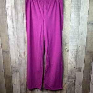 Nautica Sleepwear Sz XS Sleep Pants Raspberry Color Stretch Waistband No…